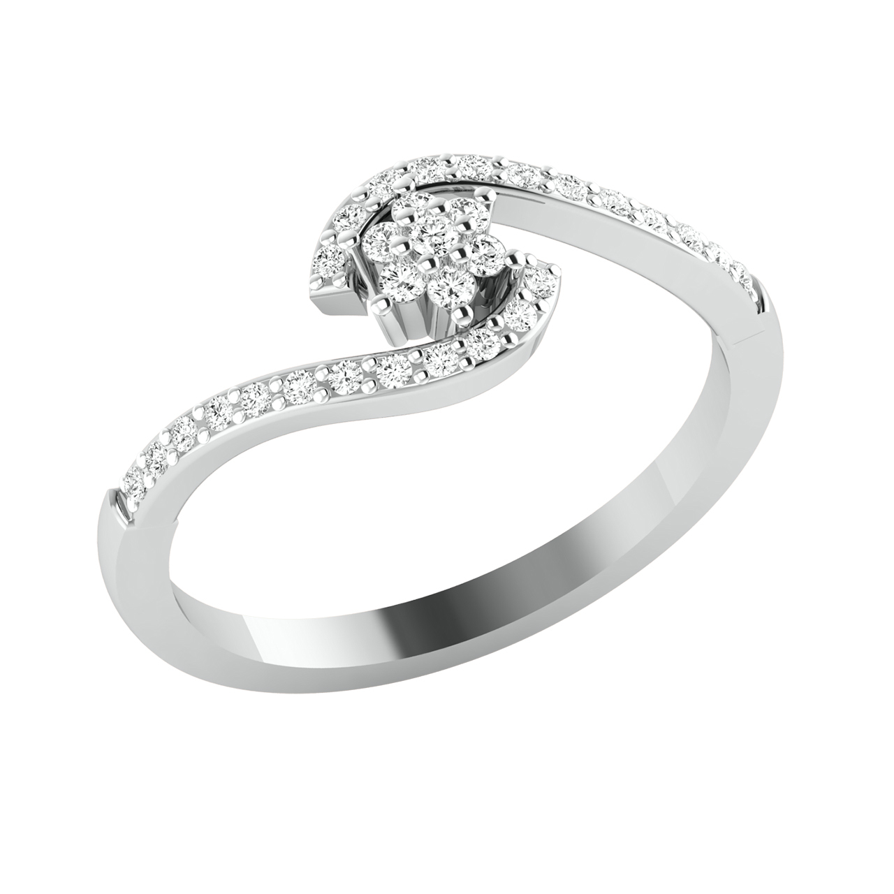 Reina Round Diamond Engagement Ring